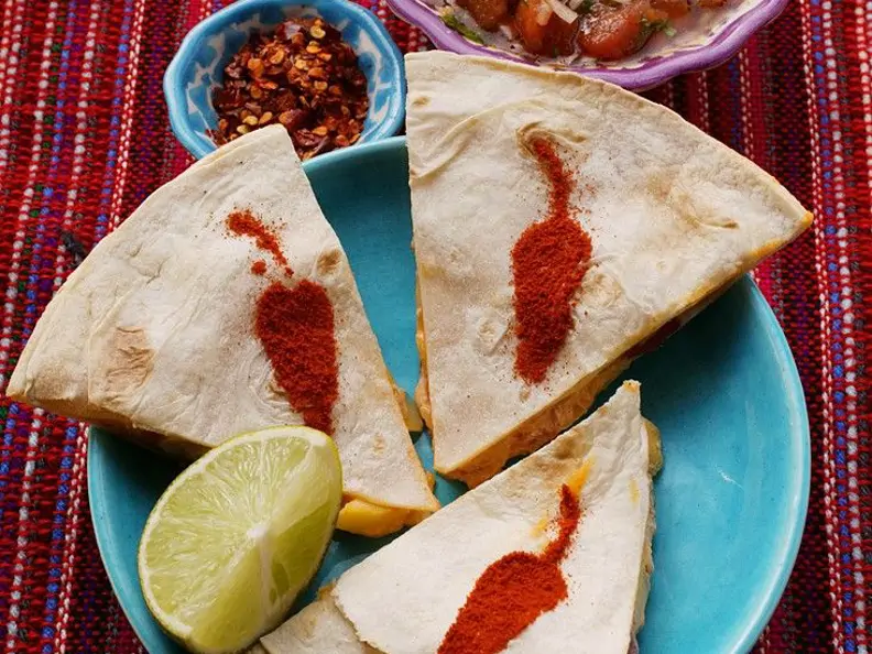 Shrimp-Enchiladas mit Salsa