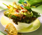 Blattsalat mit Gemüse