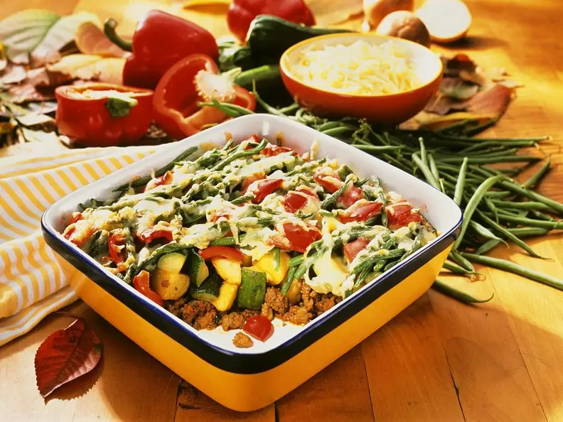 Hackfleisch-Gemüsegratin