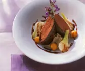 Rehfilet mit Esskastanienpüree