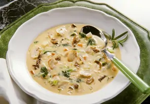 Cremige Pilzsuppe