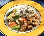 Kalbsragout mit fruchtigen Frühlingszwiebeln