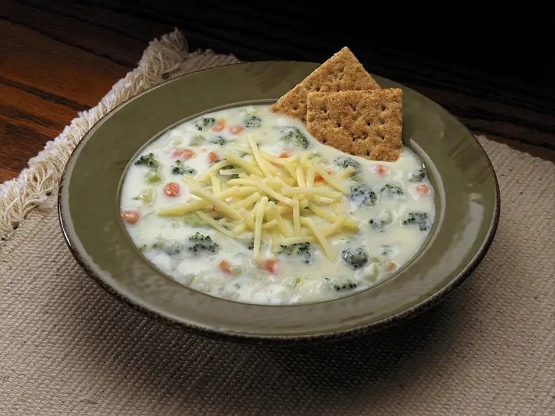 Milchsuppe mit Gemüse