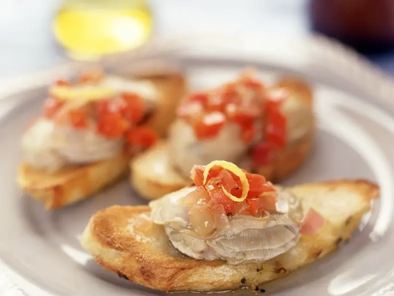 Crostinis mit Austern
