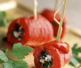 Gefüllte Paprikaröllchen