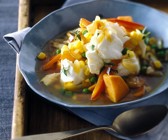 Gemüseeintopf mit Fisch