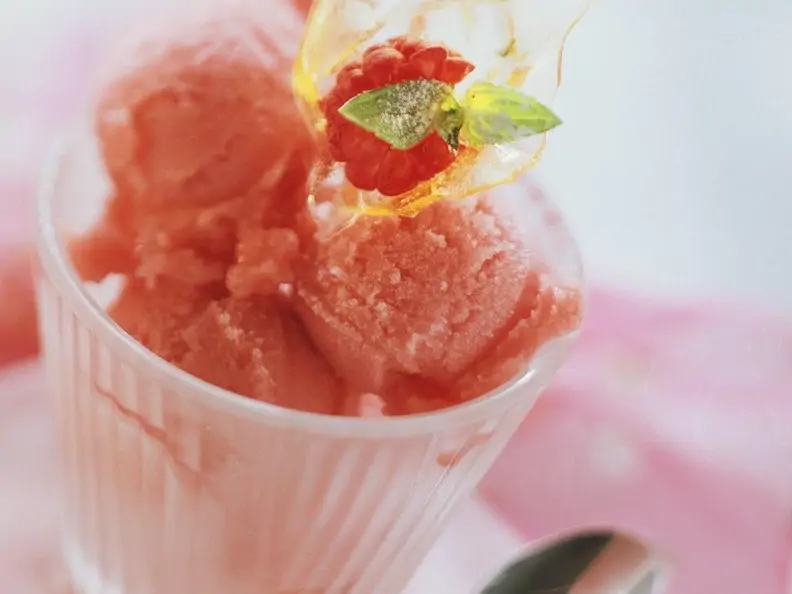 Himbeersorbet