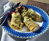 Pfannkuchen mit Champignonfüllung
