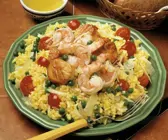 Safranreis mit Meeresfrüchten