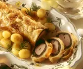 Kräuter-Lammrücken in Blätterteig