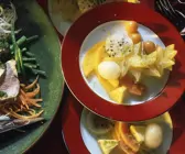 Exotische Früchte mit Limettensauce