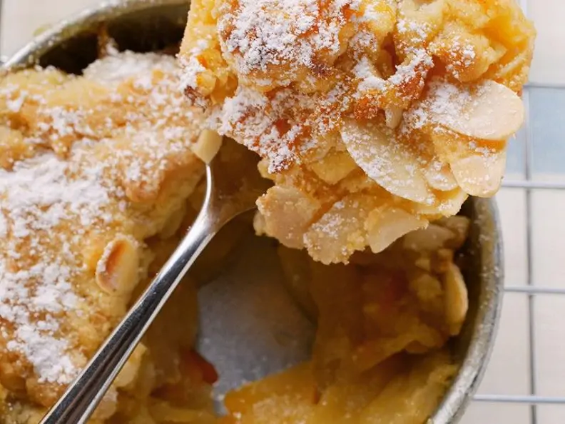 Apfel-Marzipancrumble
