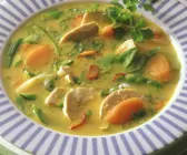 Scharfe Hühner-Gemüsesuppe