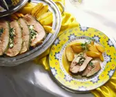 Lammbraten mit Spinatfüllung
