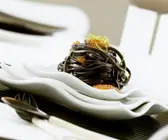 Schwarze Linguine mit Kaviar