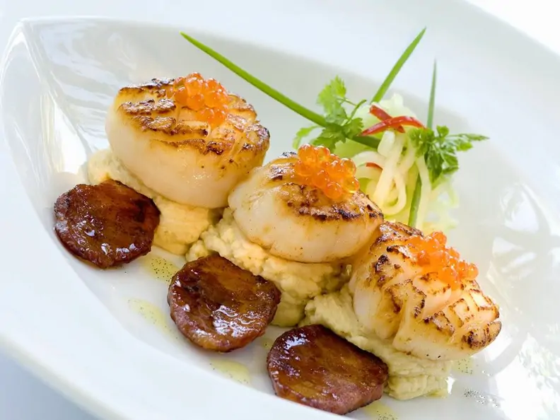 Jakobsmuscheln mit Püree