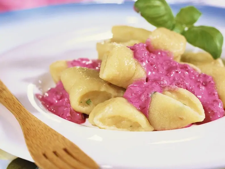 Gnocchi mit Rote Bete-Sauce