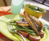 Makrelen vom Grill mit Gemüse
