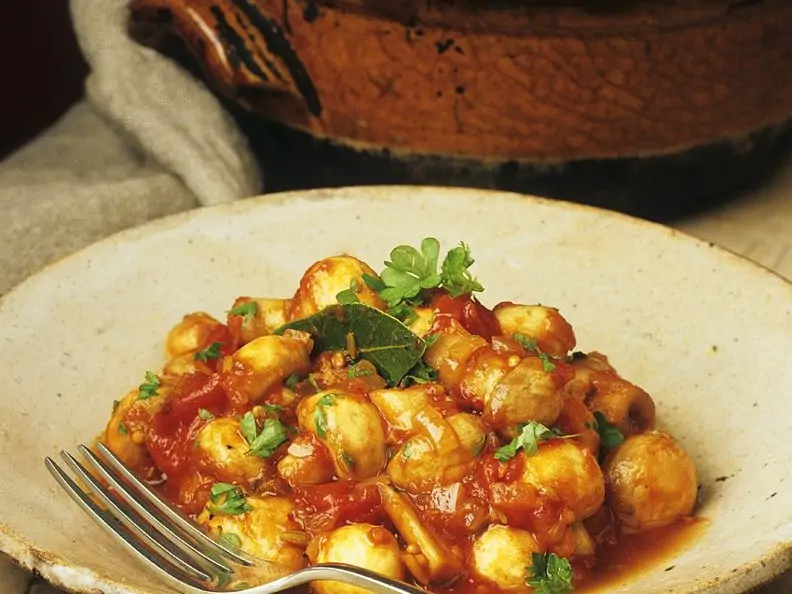 Pilz-Tomatenragout