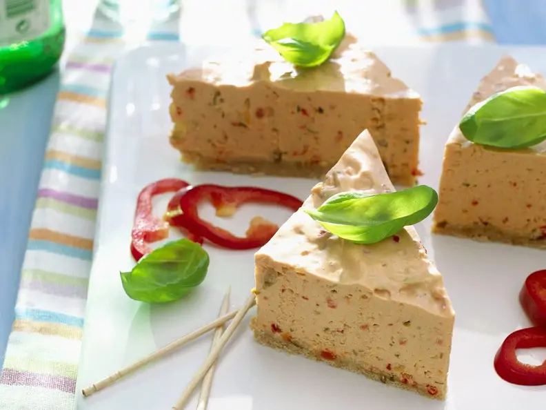 Frischkäse-Paprika-Torte