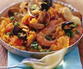 Paella mit Pesto