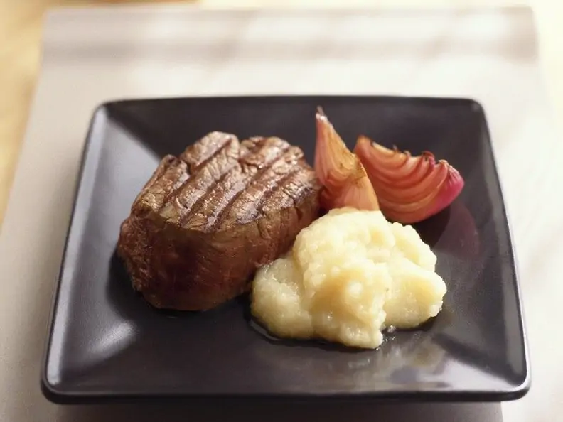 Rindersteak mit Püree