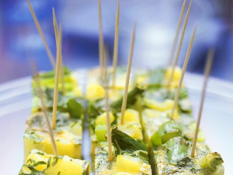 Kartoffel-Tortilla mit Spargel