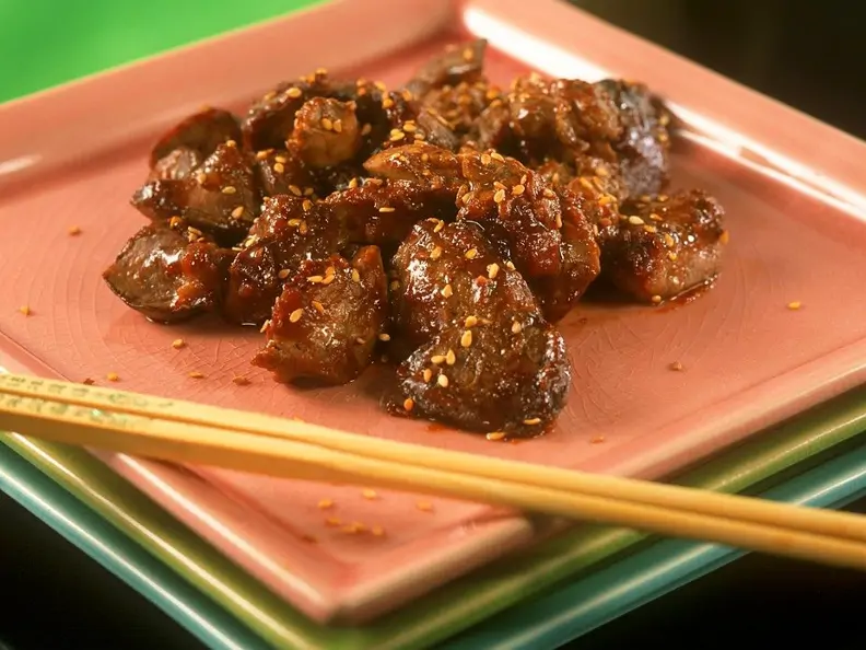 Asiatisch gegarte Hühneleber
