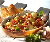 Blumenkohlgratin mit Tomaten