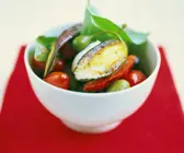 Gemüsepfanne mit Aubergine