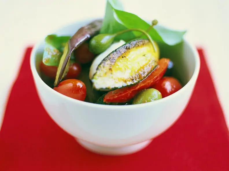 Gemüsepfanne mit Aubergine