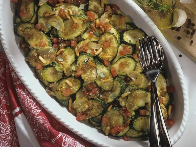 Marinierte Zucchinischeiben