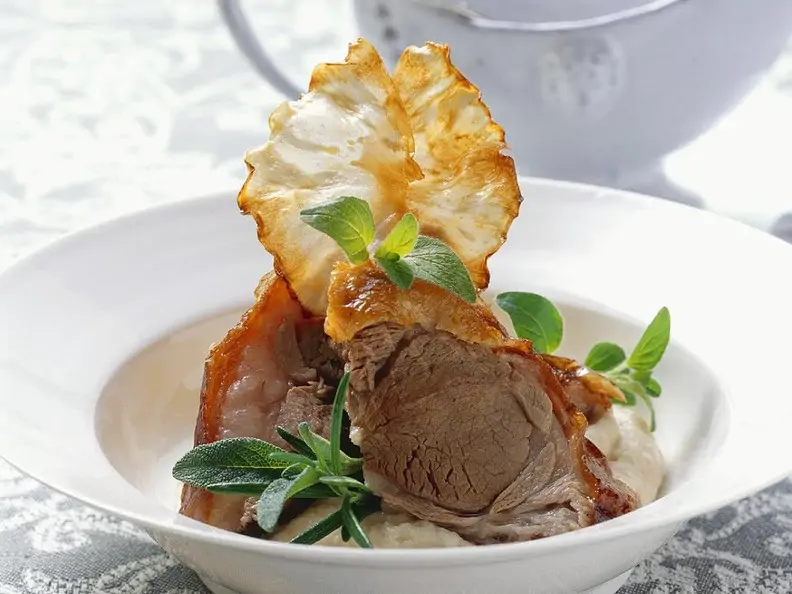 Lammbraten mit Selleriecreme