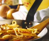 Gebratene Schupfnudeln mit Zwiebeln