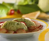 Radieschensalat mit Gemüse-Mousse