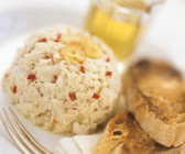 Krebssalat mit Knoblauch