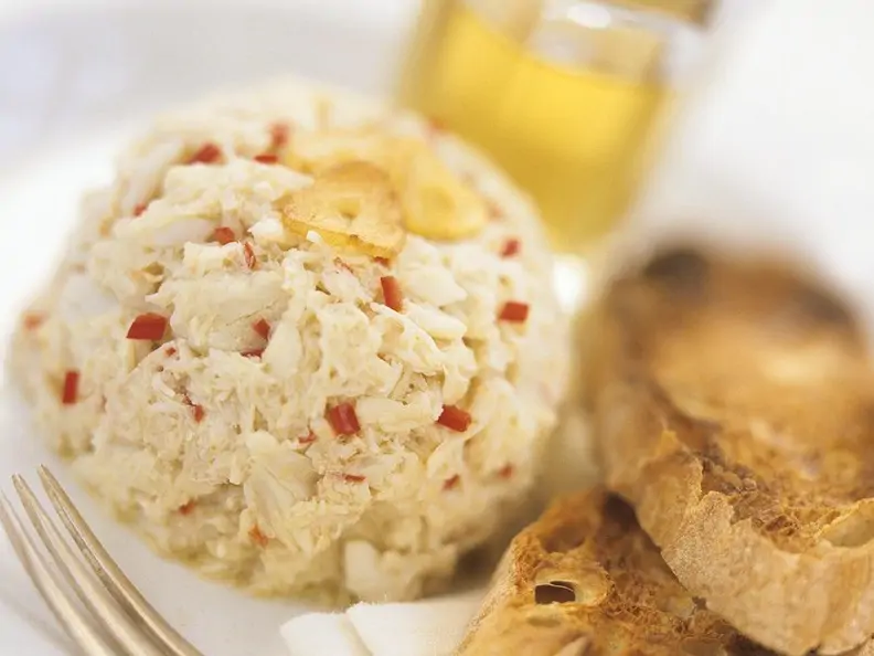Krebssalat mit Knoblauch