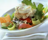 Seeteufel mit Rucola-Reis
