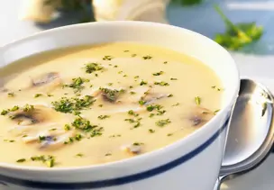 Champignonsuppe vegan