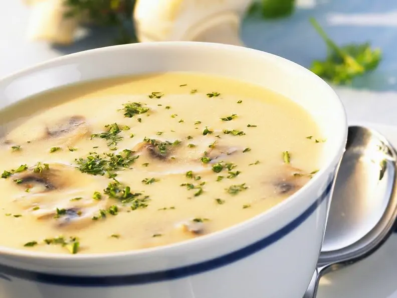 Champignonsuppe vegan