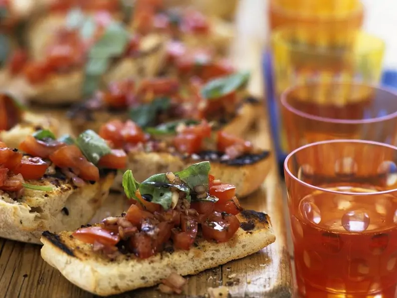 Bruschetta ohne Knoblauch