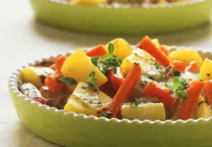 Gemüsegratin mit Gorgonzola