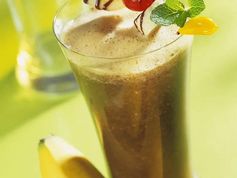 Kaffee-Bananensmoothie