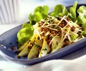 Sellerie-Birnensalat mit Linsen