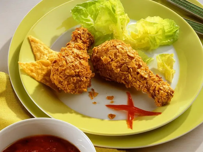 Knusprige Hähnchenkeulen