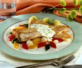 Seehechtfilet mit Gemüse