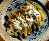 Zucchinisalat mit Kürbis