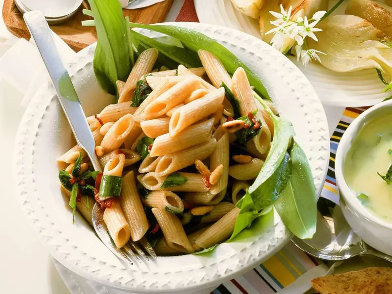 Penne mit Bärlauch