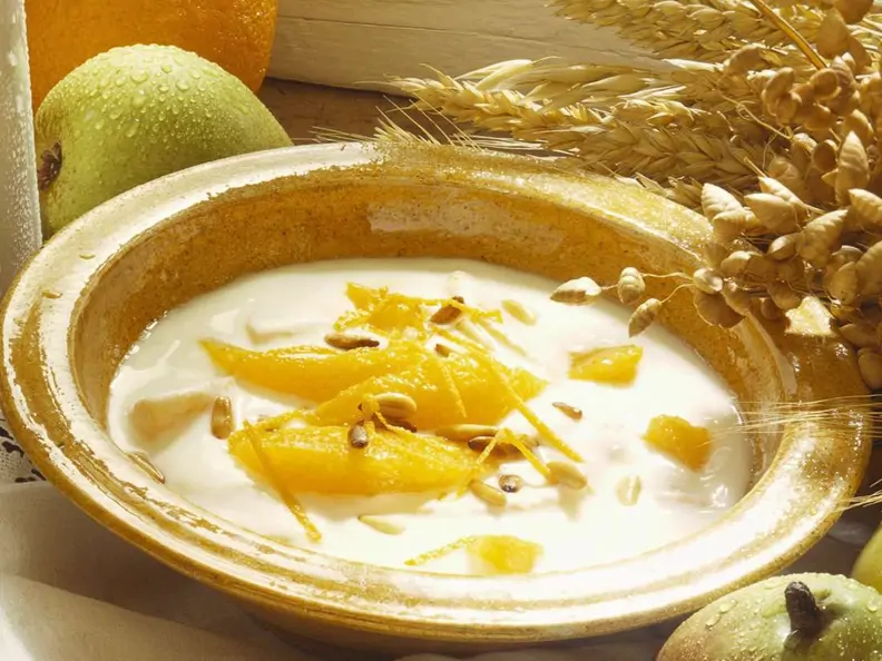 Joghurt mit Orangen
