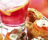 Ofenkartoffeln mit Lachs und Creme fraiche